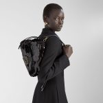 FENDI Mamma Baguette Medium Black crochet bag with maxi sequins - Image 6